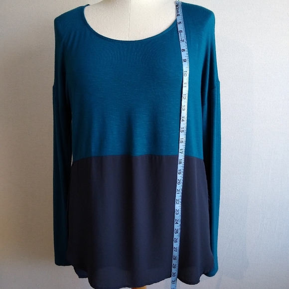 Anthropologie Meadow Rue Mela Colorblock Tunic Top - Picture 7 of 11